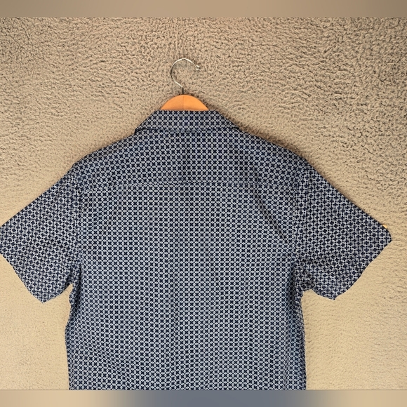 Ben Sherman Mens Wellsburg Shirt Sz S Diamond Print Short Sleeve Summer Days - Picture 11 of 12